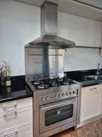 Solitaire gasfornuis met oven en afzuigkap, Ophalen, Gebruikt, 60 cm of meer, 4 kookzones