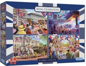 Gibsons - Royal Celebrations - 4x500 stukjes  (AANBIEDING) beschikbaar voor biedingen