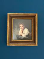 VERKOCHT Rembrandt replica in houten lijst. Zware kwaliteit, Minder dan 50 cm, Ophalen of Verzenden, Minder dan 50 cm, Print