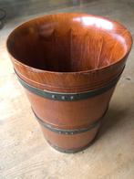 Mooie oude houten paraplubak / houten ton - Hoogte: 43 cm, Ophalen, Gebruikt, Hout