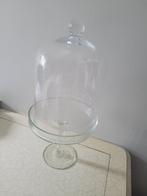 glazen bokaal, stolp op voet foto 1 t/m 3, Huis en Inrichting, Ophalen, Heikant 21 Kaatsheuvel, Belle Vieille Brocante, Zo goed als nieuw