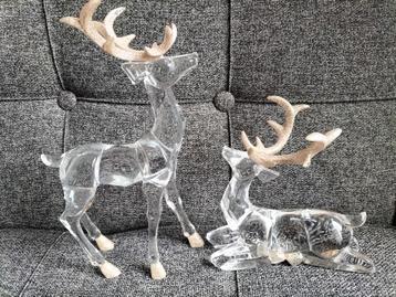 Herten Modern Design perspex 30 en 19 cm hoog  beschikbaar voor biedingen