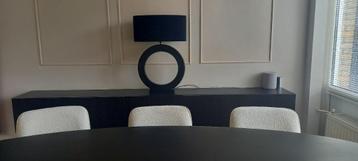 Diga Colmore Lampvoet Cirkel Raw Aluminium Zwart 52x13x63 cm beschikbaar voor biedingen