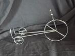 Vintage wijnhouder rvs voor 1 fles. Fiets driewieler wijnrek, Ophalen of Verzenden, Zo goed als nieuw, Minder dan 5 flessen, Metaal