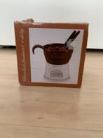 Chocolade Fondue set 4-delig NIEUW, Witgoed en Apparatuur, Fonduesets, Ophalen of Verzenden, Nieuw, Waxinelicht, Fondueset