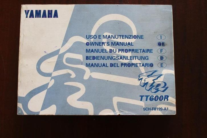 YAMAHA TT600 R 1997 - 2000 owner's manual, Motoren, Handleidingen en Instructieboekjes, Yamaha, Ophalen of Verzenden