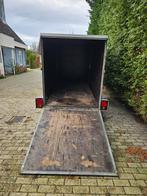 Gesloten Pijnappel aanhangwagen met 2 deuren en laadklep, Ophalen, Gebruikt