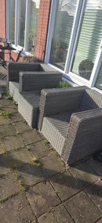 Loungeset, Tuin en Terras, Gebruikt, Hocker, Loungeset, Wicker