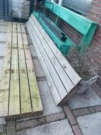 Tekoop houten schotten tegebruiken als hekwerk 12,60 l 41 ho, Ophalen, Gebruikt, Hout, Tuinhek