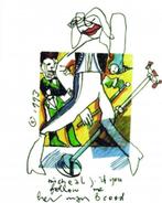 Herman Brood litho Michael Jackson vrij bieden Kerst, Antiek en Kunst, Kunst | Litho's en Zeefdrukken, Ophalen of Verzenden