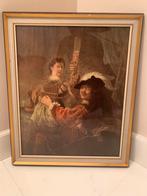 Vintage kunst print van Rembrandt, Antiek en Kunst, Ophalen of Verzenden