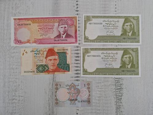 Pakistan 5 biljetten UNC, Postzegels en Munten, Bankbiljetten | Azië, Ophalen of Verzenden