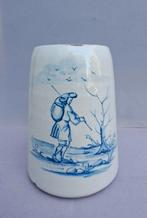 Antieke Blauw/Wit Aardewerk Kan Bierpul- Delfs, Ophalen of Verzenden