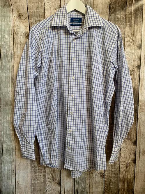 Super mooi paars geblokt overhemd van Arrow (Maat 15/38), Kleding | Heren, Overhemden, Gedragen, Halswijdte 38 (S) of kleiner