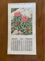 Kalender 1956 alpenbloemen alpen bloemen, Ophalen of Verzenden, Maandkalender