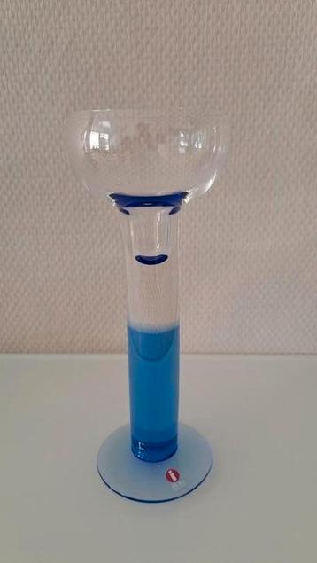 Iittala kandelaar Mondo blauw. beschikbaar voor biedingen