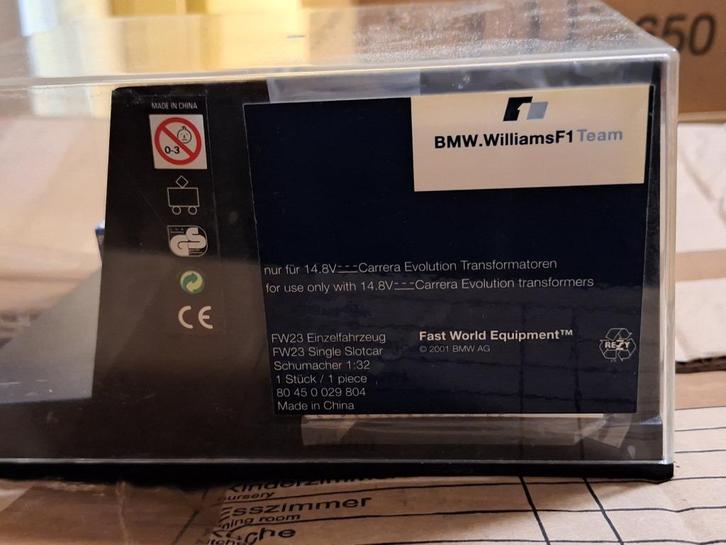 Carrera Evo Williams F1 BMW FW23 nooit officieel verkocht, Kinderen en Baby's, Speelgoed | Racebanen, Nieuw, Racebaan, Elektrisch