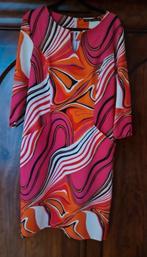 Retro jurk met opvallend patroon, merk Donna Dura - maat 40, Overige kleuren, Maat 42/44 (L), Ophalen of Verzenden, Zo goed als nieuw