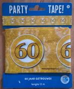 Afzetlint(en) 12 meter lang 60 Jaar Getrouwd ( Nieuw ) Feest, Hobby en Vrije tijd, Ophalen of Verzenden, Nieuw, Versiering, Geboorte of Huwelijk