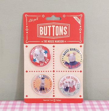 Het Muizenhuis boek Sam & Julia knuffels set buttons  beschikbaar voor biedingen