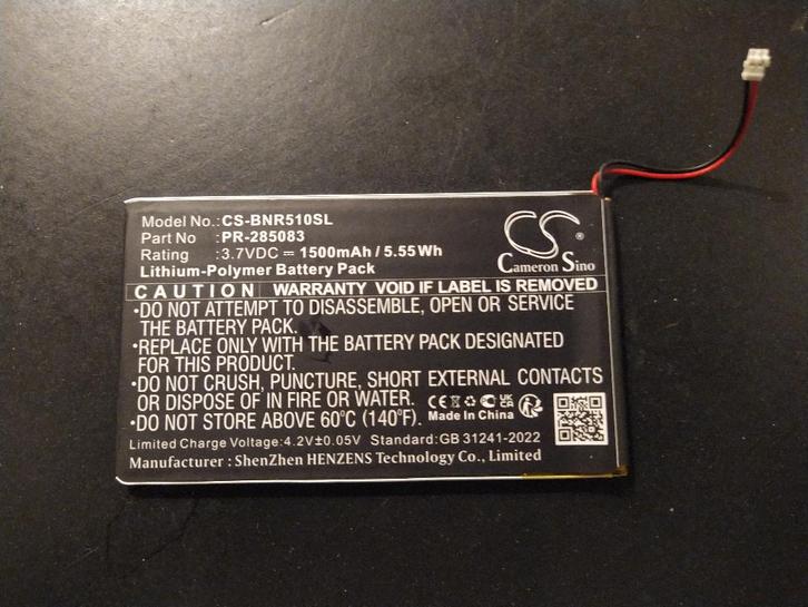 batterij ereader CS-BNR510SL, Computers en Software, E-readers, Nieuw, Ophalen of Verzenden