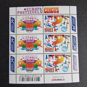 2002 Vel V2099-2100 Europa Circus. Postfris. beschikbaar voor biedingen