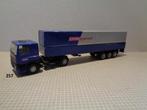 lion daf 85 met huif trailer, Ophalen of Verzenden, Zo goed als nieuw, Bus of Vrachtwagen, Lion Toys