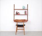Vintage Deens design teak wandkast met lade, 1960s, Huis en Inrichting, Ophalen, Gebruikt, 100 tot 150 cm, Minder dan 150 cm