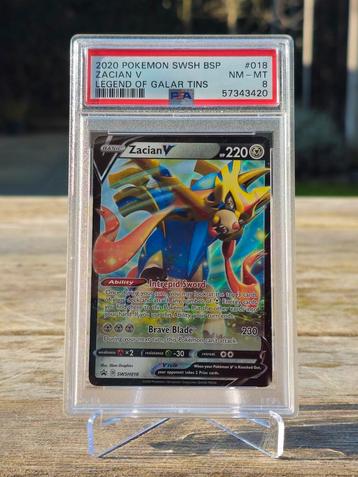 Zacian V - PSA 8 - T.E.A.B. beschikbaar voor biedingen