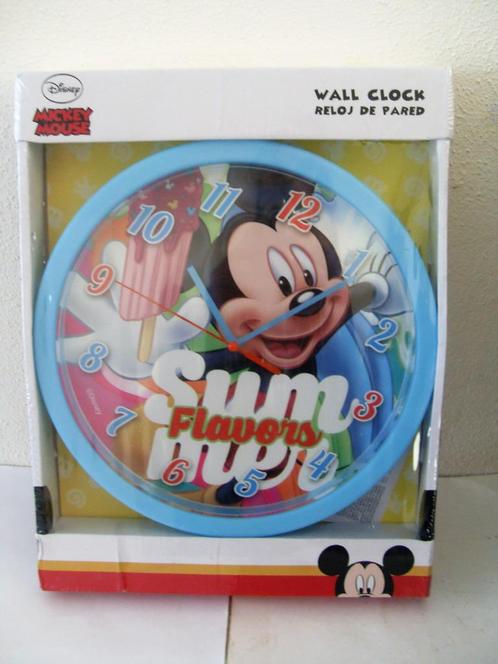 Mickey Mouse Wandklok Summer Flavors Walt Disney Klok, Verzamelen, Disney, Zo goed als nieuw, Overige typen, Mickey Mouse, Ophalen of Verzenden