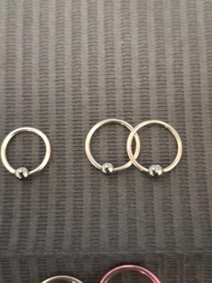 bal closure ringen 1.6, Sieraden, Tassen en Uiterlijk, Piercings, Nieuw, Overige typen, Overige materialen, Ophalen of Verzenden