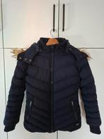 Donkerblauwe meiden winterjas van Cars jeans met capuchon, Gebruikt, Meisje, Ophalen of Verzenden, Cars jeans