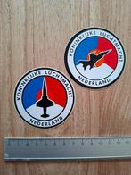 2 Stickers koninklijke Nederlandse luchtmacht, Verzamelen, Stickers, Ophalen of Verzenden, Zo goed als nieuw, Bedrijf of Vereniging