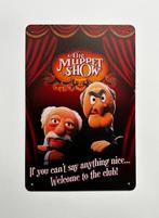 The Muppet Show Statler Waldorf reclamebord van metaal deco, Verzamelen, Info@deconoord.nl, Deco Noord, Poster, Nieuw