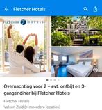 Overnachting voor 2 + evt ontbijt bij Fletcher Hotels, Tickets en Kaartjes, Hotelbonnen, Twee personen, 1 overnachting