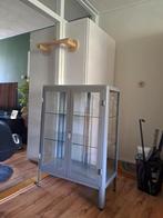 IKEA Fabrikör vitrinekast grijs/zilver, Huis en Inrichting, Ophalen, Gebruikt