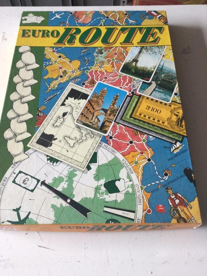Euro Route Spel -Reis door Europa, Hobby en Vrije tijd, Gezelschapsspellen | Bordspellen, Gebruikt, Een of twee spelers, Drie of vier spelers