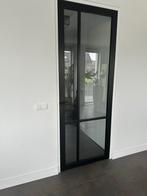 Moderne Austria Nero binnendeur met glas, Ophalen, 80 tot 100 cm, 215 cm of meer, Binnendeur