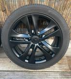 Mercedes C-Klasse 17 Inch Velgen Matt Zwart met Zomerbanden, Ophalen, Gebruikt, Velg(en), 17 inch