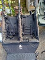 Kinderwagen, Tweeling wandelwagen, Kinderen en Baby's, Kinderwagens en Combinaties, Gebruikt, Verstelbare duwstang, Combiwagen