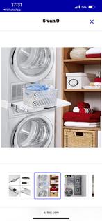 Vonia Tussenstuk Wasmachine Droger - Stapelkit Wasmachine, Ophalen, Zo goed als nieuw, Minder dan 85 cm