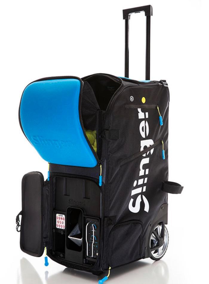 Slinger V2 Slingshot + oscillator + 72 Babolat ballen, Sport en Fitness, Tennis, Zo goed als nieuw, Overige typen, Overige merken