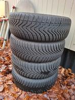 4 winterbanden op velgen 185 / 60  R14 in zeer goede staat, Ophalen, 14 inch, 185 mm, Winterbanden