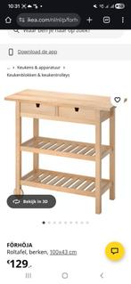 Ikea Förhöja Keukentrolley, Huis en Inrichting, Keuken | Keukenelementen, Gebruikt, Minder dan 100 cm, Bruin, 25 tot 50 cm