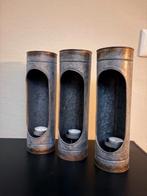 windlichten, 25 tot 50 cm, Ophalen of Verzenden, Zo goed als nieuw, Metaal