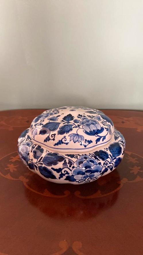 Porceleyne fles delft Delftsblauw bonbonnière prachtstuk, Antiek en Kunst, Antiek | Keramiek en Aardewerk, Ophalen