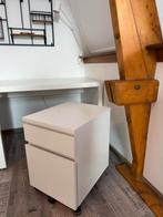 MALM ladeblok op wielen, wit, incl. hangmappen, Huis en Inrichting, Kasten | Ladekasten, Ophalen, Gebruikt, 1 of 2 laden, Minder dan 100 cm