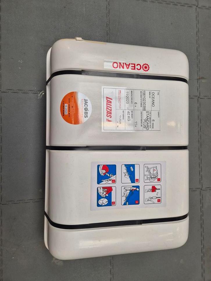 Reddingsvlot Lalizas Oceano Standard Plus 6 persoons, Watersport en Boten, Accessoires en Onderhoud, Zo goed als nieuw, Overige typen