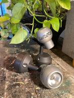 2 stuks kleine vintage wandlampjes spots, Metaal of Aluminium, Vintage, Ophalen of Verzenden, Zo goed als nieuw