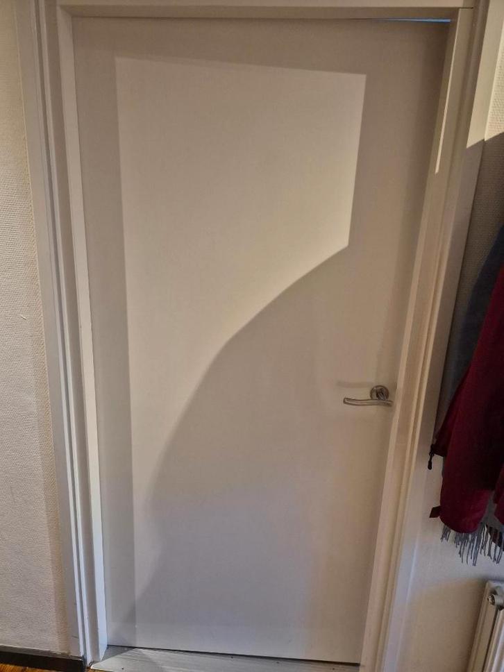 2 prima binnendeuren te koop, Doe-het-zelf en Verbouw, Deuren en Horren, Gebruikt, Binnendeur, 200 tot 215 cm, Minder dan 80 cm